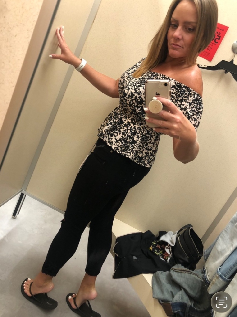 Nordstrom Rack Abound peplum blouse L